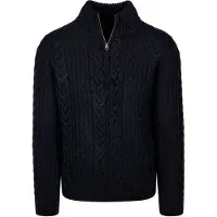 Superdry Jacob Cable Half Zip Genser Navy Blå Mørkeblå Størrelse