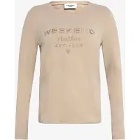 Weekend Max Mara for woman. 2625946042650 Beige Cestino T-shirt (XS), Casual, Cotton, Long sleeve