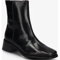Wonders for woman. D-1601_5715_5792 Ayla 01 Black Leather Ankle Boots (38), 5 to 8 cm, Zip, Casual
