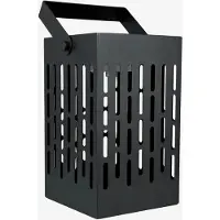 Dyberg Larsen LED-solcellelykt Luma, svart, 20 cm, IP44