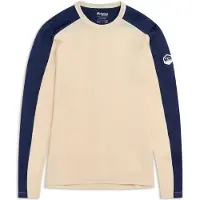 Bergans Inner:Dual Merino L/S Ulltrøye Herre Creme/Navy Blue L