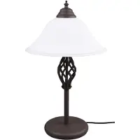 TRIO Bordlampe Rustica med ledningsbryter, rust