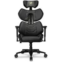 Cougar Terminator Elite Gold, PC-gamingstol, 135 kg, Polstret Sete, Polstret ryggstøtte, 160 cm, 200 cm