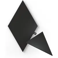 Nanoleaf Shapes Expansion pack - Lyspanelsett - LED - 230 x 200 mm - 1.5 W - 16 millioner farger - 1200-6500 K - trekant - svart
