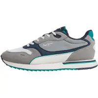 Pepe Jeans for man. PMS400046 Bexley Evolve sneakers grey (40), Flat, Laces, Casual, Sport