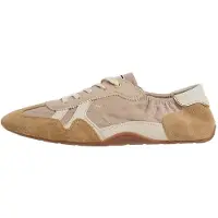Pepe Jeans for woman. PLS600080 Noa Dance beige sneakers (36), Fabric, Flat, Laces, Casual