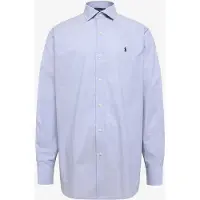Ralph Lauren for man. 712827063001 Blue Custom Fit poplin shirt (42), Casual, Cotton, Classic, Long sleeve