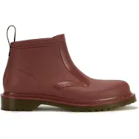 Dr. Martens unisex. 43287600 101 Rain (39), Red, Flat, None, Casual, Maroon, PVC