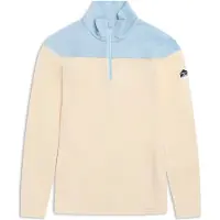 Bergans Inner:Dual Merino Half-Zip Ulltrøye Dame Creme/Light Dusty Blue XS