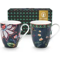 Pip studio Set/2 Mug BerryBlues 350ml
