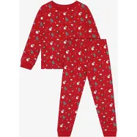 Minymo Pysjamas - 2 Deler - Skarlagenrød Sage - - 5 år (110) - 2-delt nattøy