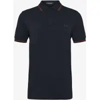 Fred perry for man. M3600 Navy blue Twin Tipped polo shirt (XXL), Casual, Cotton, Short sleeve