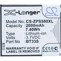 24hShop Batteri for smarttelefon, mobil for ZOPO ZP580, 6580