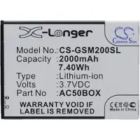 24hShop Batteri for SmartPhone, Mobil for Archos 50b Oxygen, 50 Platinium, 50B Sauerstoff etc.