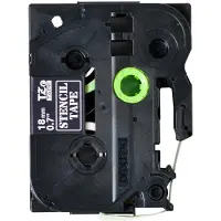 Brother STe-141 sjablongtape 18 mm x 3 m til P-Touch, svart