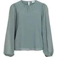 Vila Viura Round Neck Langermet Topp