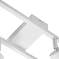 LINDBY downlight Bravius, hvit, 6 lyskilder, jern