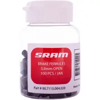 Sram Brass Bremsevaier Endehylse Sykkel 5 Mm 100 Enheter