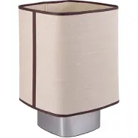 Market Set Bordlampe Dolce, kalksteinbeige, lin, E27