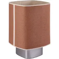 Market Set bordlampe Dolce, korkbrun, lin, E27