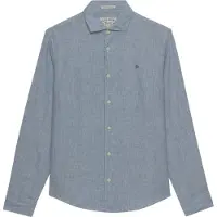 Superdry Riviera Linen Skjorte Med Lange Ermer