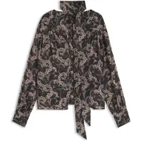 BOSS for woman. 50568323 Bemely multicolor blouse (40), Classic, Viscose, Long sleeve