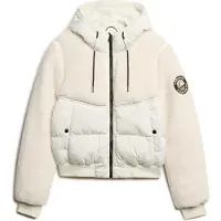 Superdry for woman. W5011758A Everest Hybrid Jacket off-white (XL), Casual, Polyester