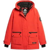 Superdry for woman. W5011596A Quilted parka City red (M), Casual, Polyester