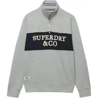 Superdry Company Logo Halv Glidelås Genser