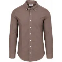 KING Essentials The Tommy Skjorte Falcon Taupe Brun Størrelse