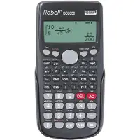 Rebell SC2080S, Lomme, Vitenskaplig, 2 linjer, Batteri/Solcelle, Svart