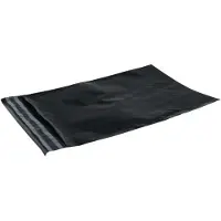 Bnt Fraktposer 340x420 mm svarte, PE, i 100 % resirkulert plast - (100 stk.)