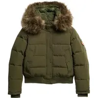 Superdry for woman. W5011785A Bomber jacket Everest green (XL), Casual, Recycled Polister, Sustainable