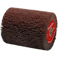 Makita - Wheel brush - for tre, plast, stål, maling - 100 mm - sylindrisk - grovkorn: K40 - 120 mm - for 9741