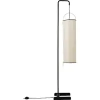 Gubi gulvlampe Silk Lantern, hvit/svart, silke, E27
