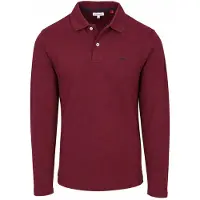Mcgregor Longsleeve Classic Piqueskjorte Burgundy Bordeaux Rød Størrelse