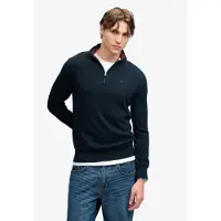 Superdry Prep Essential Cotton Genser Med Halv Glidelås