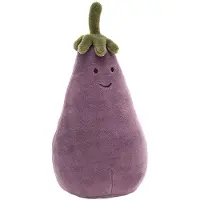 Jellycat Kosedyr - 16x9 cm - Livlig grønnsak Aubergine - - OneSize - Kosedyr