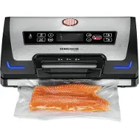 Rommelsbacher VAC 585, svart, rustfritt stål, 900 mbar, pulsvakuum, vakuumforsegling, plast, rustfritt stål, berøringsbetjening, 20 l/min