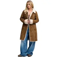 Superdry Faux Shearling Longline Jakke