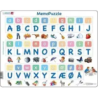 Larsen Puzzles Puslespill MemoPuzzle. Alfabetet med 29 store- og s 2D Puslespill