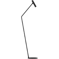 Eglo Almudaina LED-gulvlampe, svart, høyde 157 cm, stål