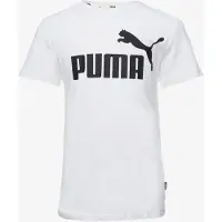 Puma Essentials Logo Tee Youth, Guide, White, 11-12Y