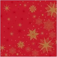 Duni Serviet Dunilin 40 x 40 cm Airlaid Stargazing Red,5 pk x 45 stk/krt