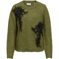 Object Børstet Med Perler Strikket Pullover
