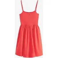 Tommy Hilfiger Rib Poplin Mix Strappy Ermeløs Kjole