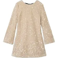 Name it Kjole - NkfRusitta - Jet Stream/Palietter - - 7 år (122) - Kjole