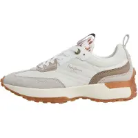 Pepe Jeans for woman. PLS600067 Lucky Fierce white leather sneakers (39), 3 to 5 cm, Laces, Casual