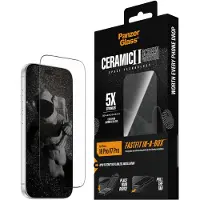 PanzerGlass Ceramic skjermbeskytter for iPhone 18 Pro/17 Pro, Ultra-Wide Fit