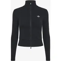 Adidas Originals Essentials Rib Full-Zip Track Top Hettegenser med glidelås svart